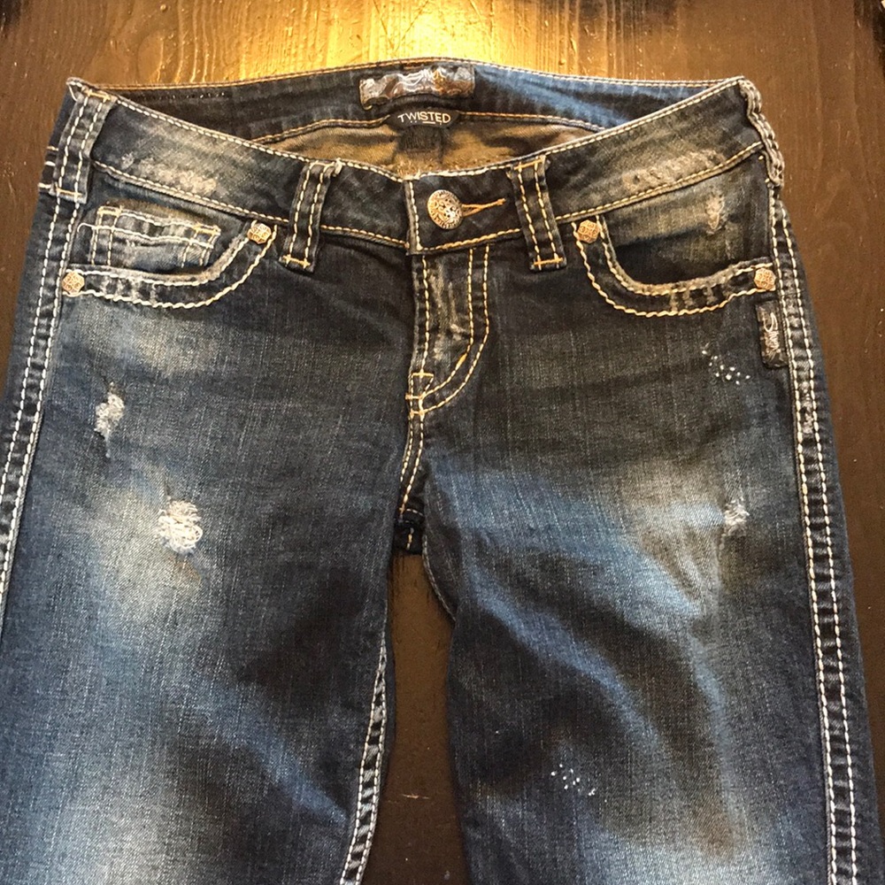 Silver denim